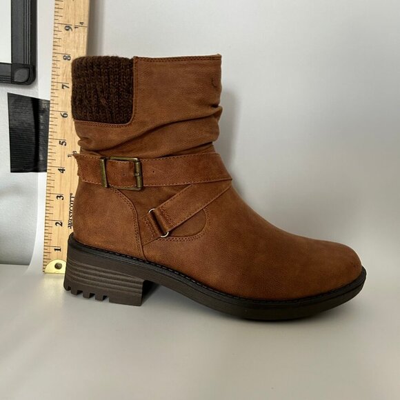 NWT Katie Slouchy Ankle Boot Suede Brown Women's Size 7.5 - Picture 7 of 9